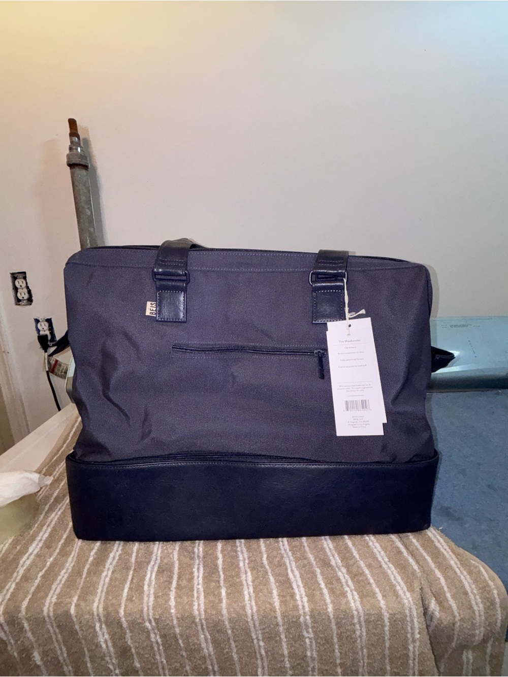 BEIS original navy weekender